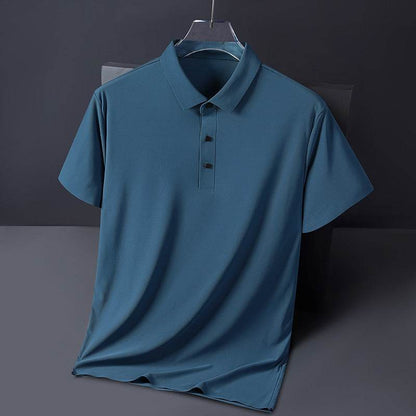 Buycenter Men's Ice Silk T-shirt - Thin, Solid Colors for Summer Wear - Buy Center