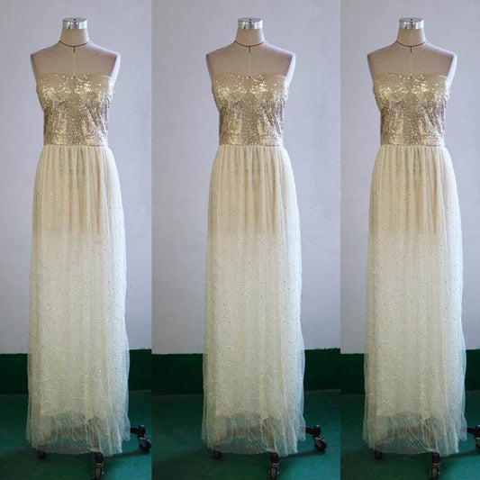Buycenter Sexy Evening Dress - Backless Sequins & Gauze for Chic Style - Buy Center