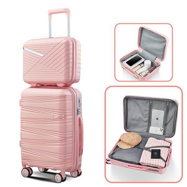 Lightweight 4-Piece Suitcase Set - Expandable Luggage with TSA Lock - Buy Center