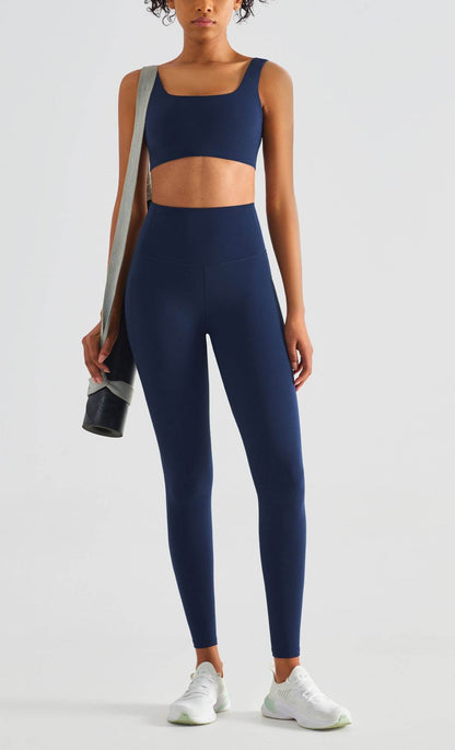 Buycenter High Waisted Yoga Pants for Women - Peach Lift, Black/Blue Options - Buy Center