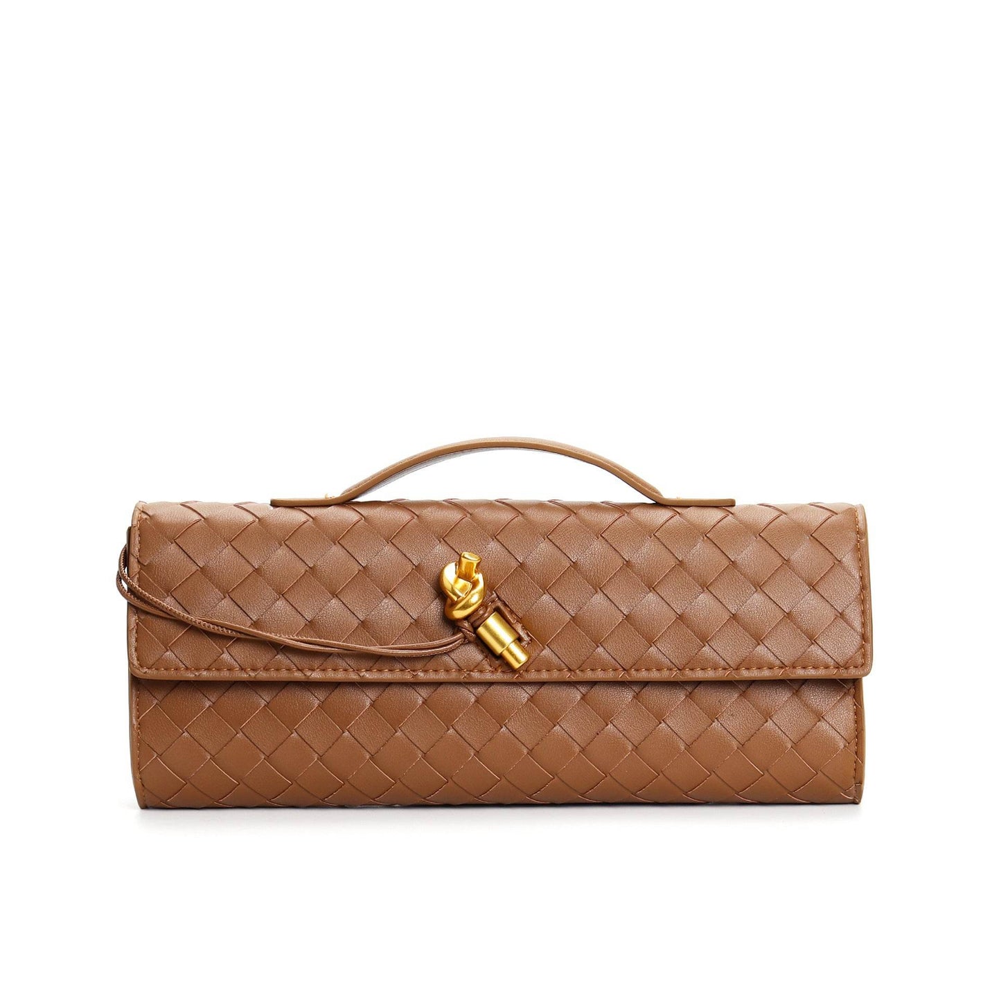 Buycenter Woven Shoulder Bag - Genuine Leather Crossbody Clutch - Buy Center