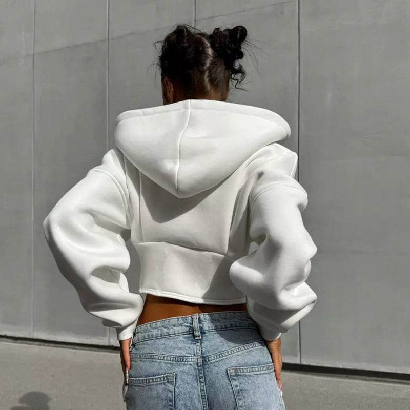 Y2K Zipper Hoodie Cardigan - Trendy Slim-Fit Women’s Corset Jacket - Buy Center
