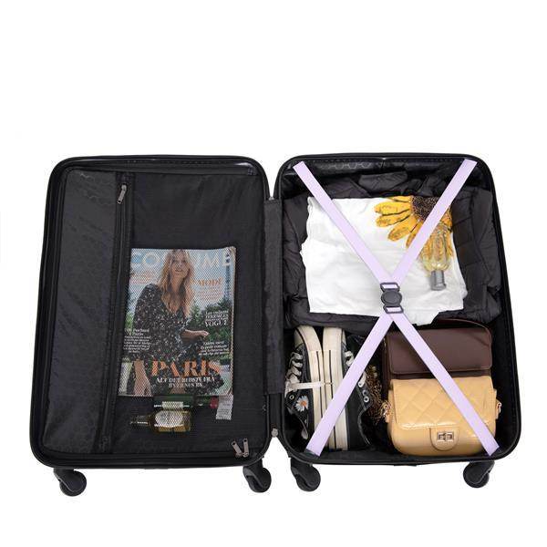 3-Piece ABS Luggage Set with TSA Lock & 360° Spinner Wheels - Buy Center