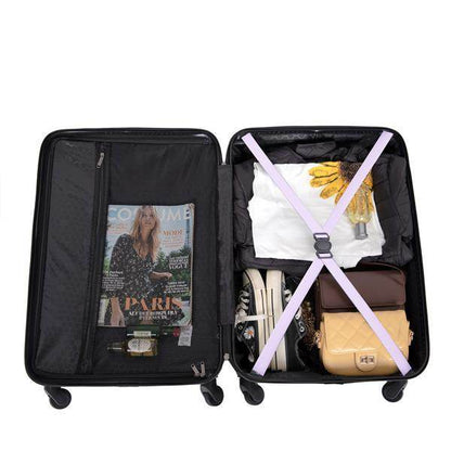 3-Piece ABS Luggage Set with TSA Lock & 360° Spinner Wheels - Buy Center