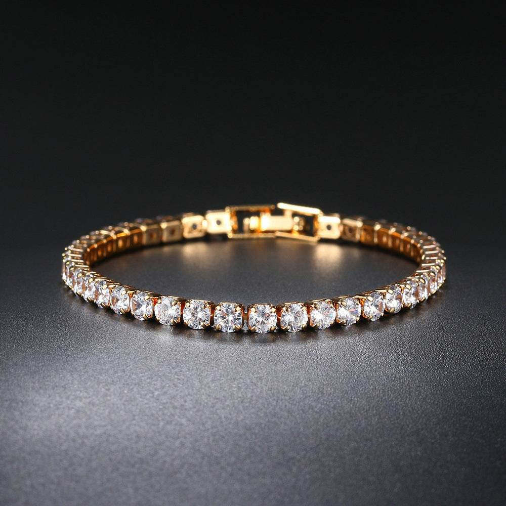 Round Full Diamond Tennis Chain - Premium Hip Hop Ear Accessories 2025 - Buy Center