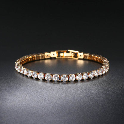 Round Full Diamond Tennis Chain - Premium Hip Hop Ear Accessories 2025 - Buy Center