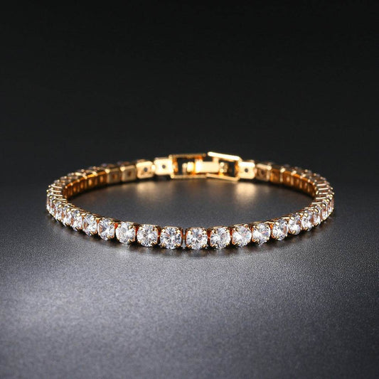 Round Full Diamond Tennis Chain - Premium Hip Hop Ear Accessories 2025 - Buy Center