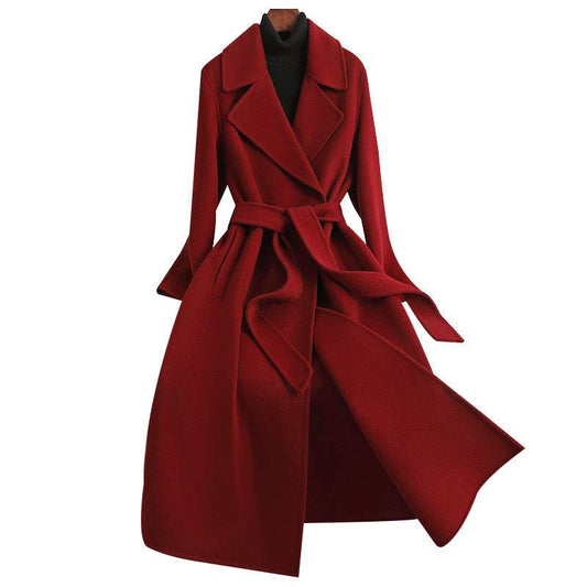 Korean Style Woolen Coat for Women - Warm, Stylish Fall/Winter Fashion - Buy Center