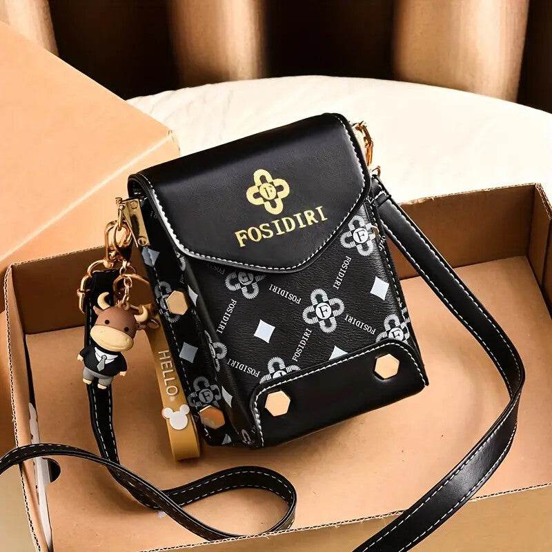 Buycenter Small Crossbody Phone Bag - Travel Cellphone Wallet in Coffee - Buy Center