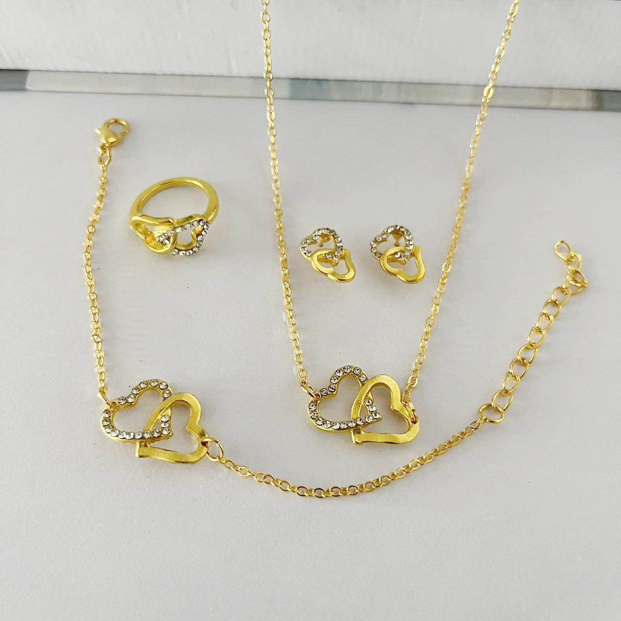 Buycenter 5PCS Butterfly Jewelry Set - Necklace, Earrings, Ring & Bracelet - Buy Center