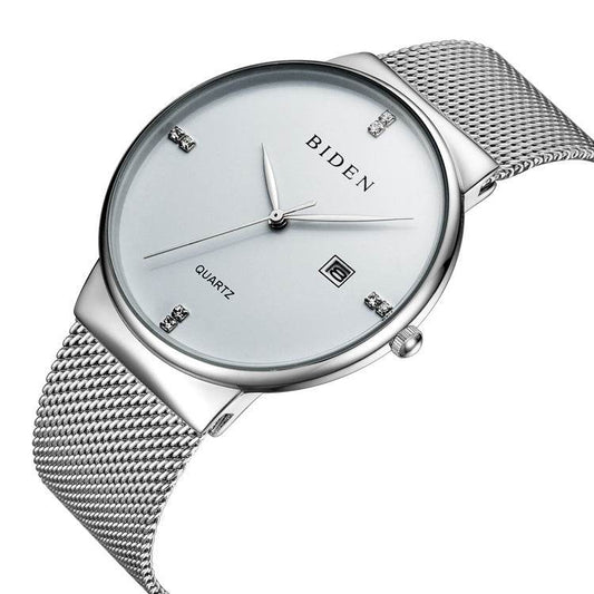 BuyCenter Men's Waterproof Calendar Mesh Belt Sports Watch - Stylish & Durable - Buy Center