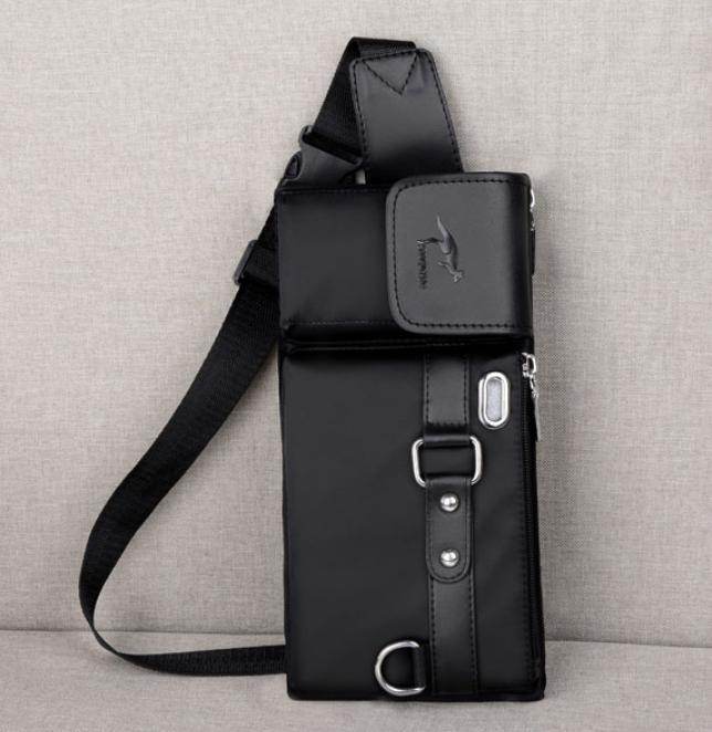 Men's Lightweight Oxford Messenger Bag - Travel-Friendly & Stylish Design - Buy Center
