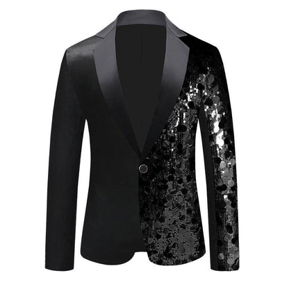 Men's Sequined Suit Jacket - Premium Stylish Dance Wear for Special Events - Buy Center