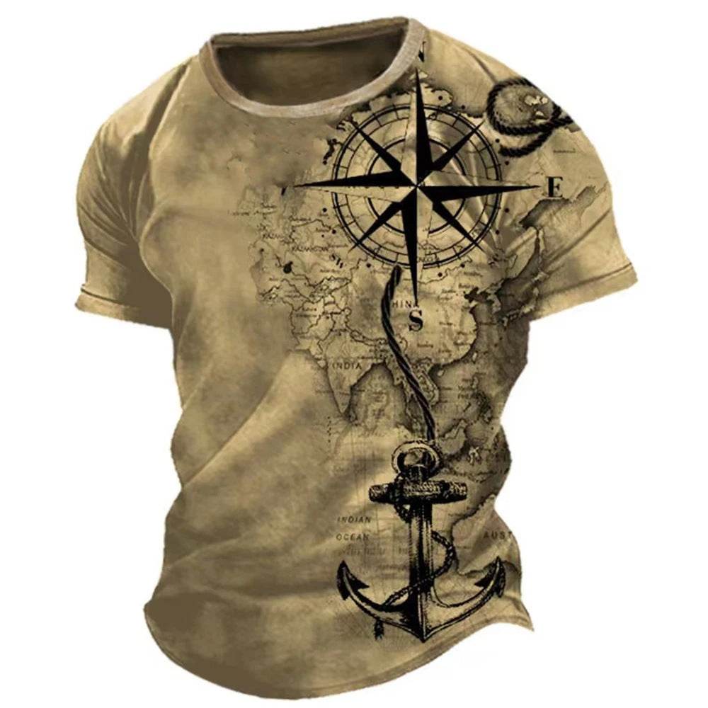 Trendy Men's Casual Loose Short Sleeve T-Shirt - Modern Round Neck Style - Buy Center