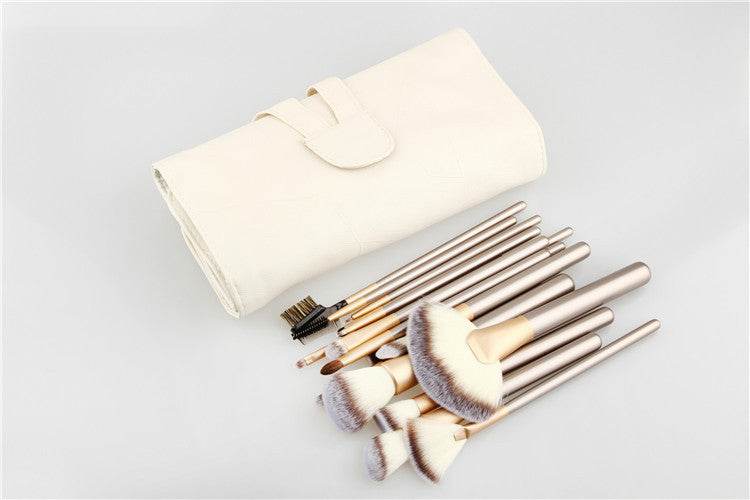 Spot Detonating 121824 Makeup Brush Set - 24 Premium Champagne Brushes - Buy Center