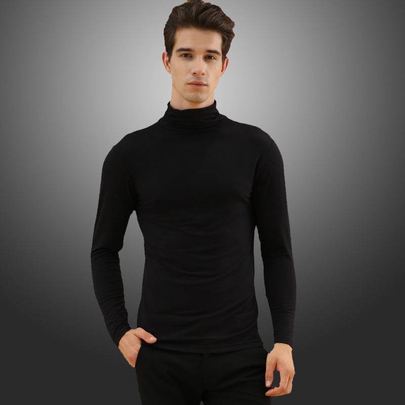 Men's High Neck Lapel Thermal Long Johns - Stylish & Warm for Winter - Buy Center