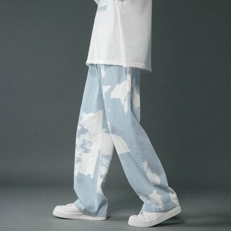 Trendy Tie-Dyed Denim Pants for Boys - Stylish Comfort & Modern Fit - Buy Center