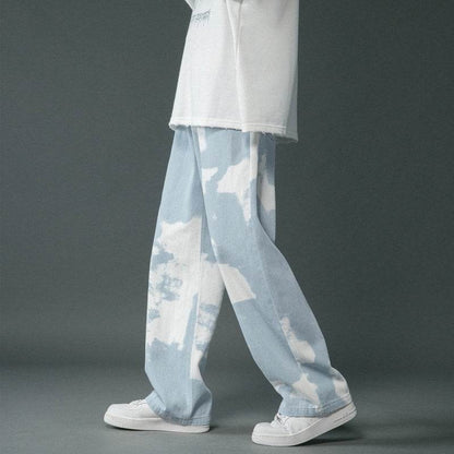 Trendy Tie-Dyed Denim Pants for Boys - Stylish Comfort & Modern Fit - Buy Center
