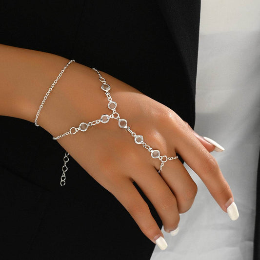Luxury Minimalist Bracelet Ring - Elegant Copper Jewelry in Gold & Silver - Buy Center