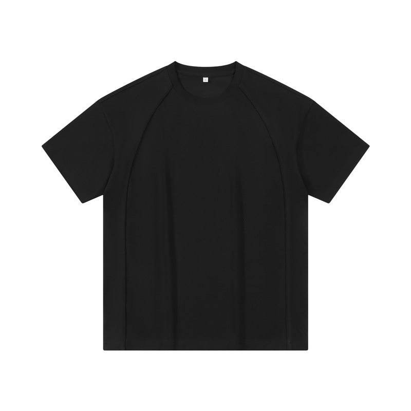 Men's Pure Cotton Short Sleeve T-Shirt - Solid Color, Japanese Style - Buy Center