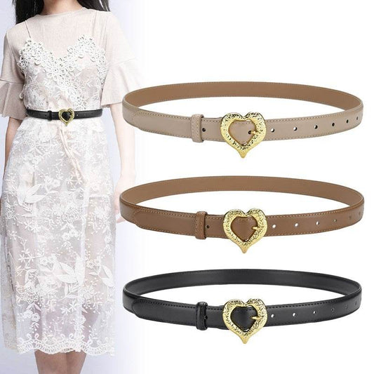 Personalized Love Leather Belt - Stylish Cowhide Accessory for Women - Buy Center