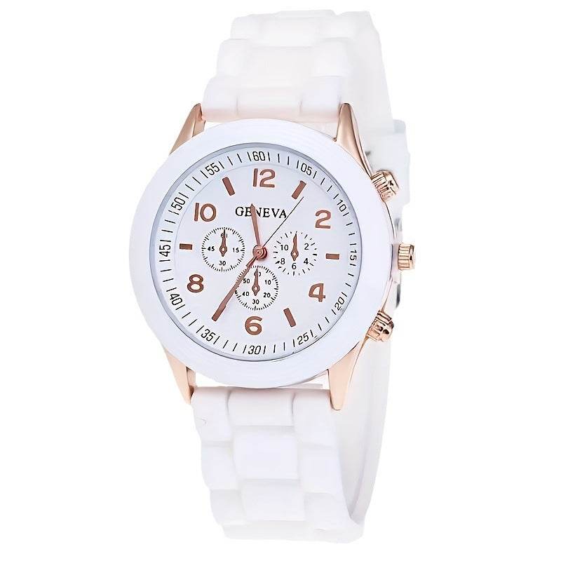 Buy Center Women's Imitation Leather Watch Set - Elegant Jewelry Bundle - Buy Center