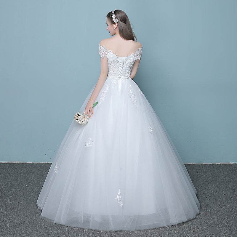Elegant Korean Wedding Dress - Slender Tail Design for Modern Brides - Buy Center