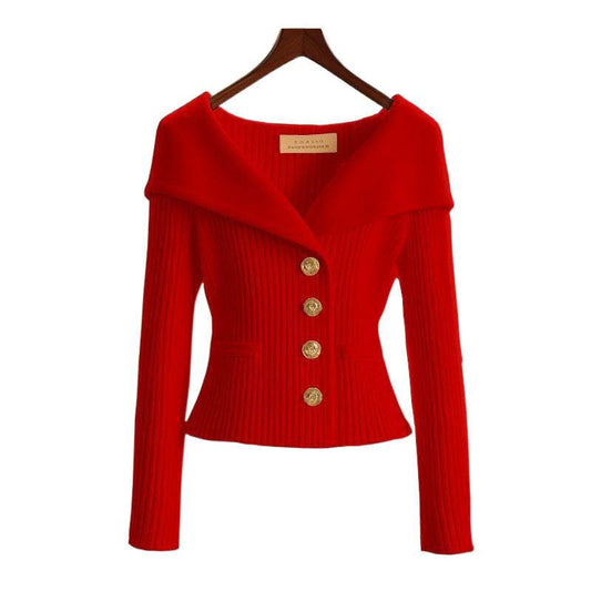 High-End Design Waist Sweater - Loose Fit, Trendy Style for All Sizes - Buy Center