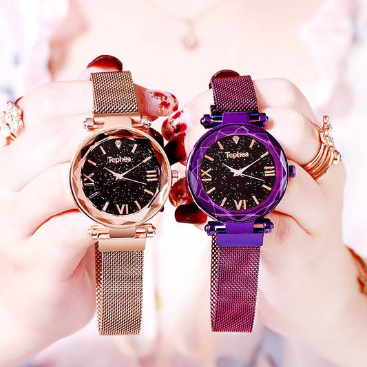 Buycenter Star Lazy Magnet Buckle Quartz Watch - 50mm Alloy Case - Buy Center
