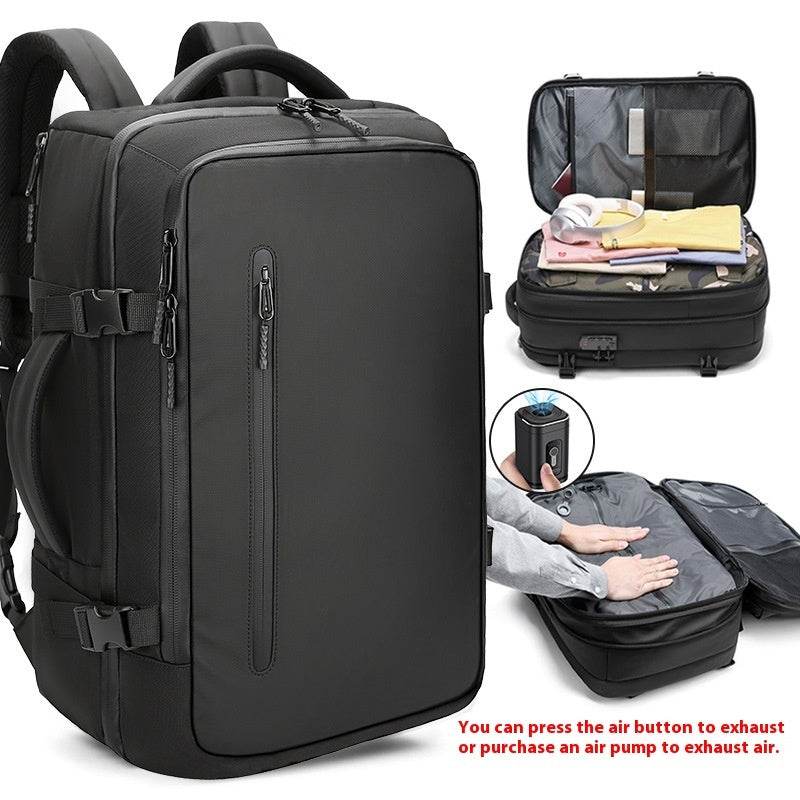 Vacuum Compressible Men's Backpack - Stylish, Durable, Space-Saving Design - Buy Center