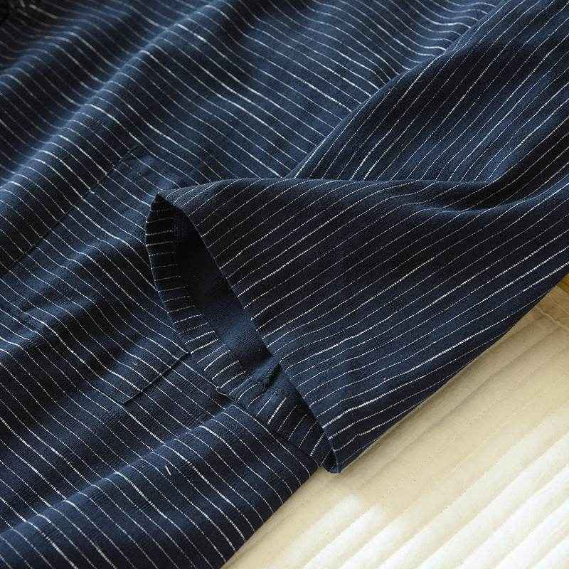 Summer Jacquard Gauze Cotton Kimono Bathrobe - Lightweight & Stylish Design