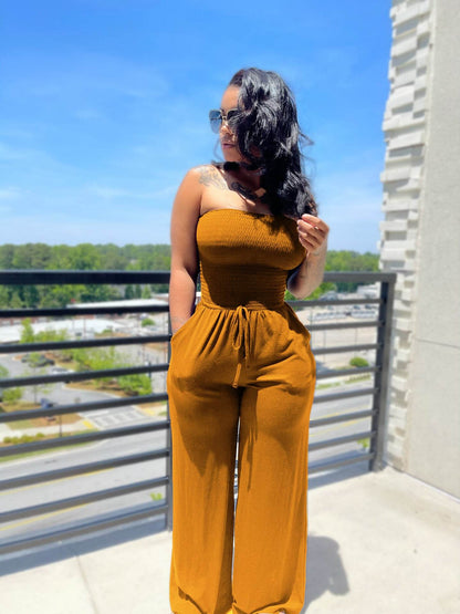 Sexy Casual Wide-Leg Jumpsuit - Brushed Milk Silk for Trendy Fashion - Buy Center
