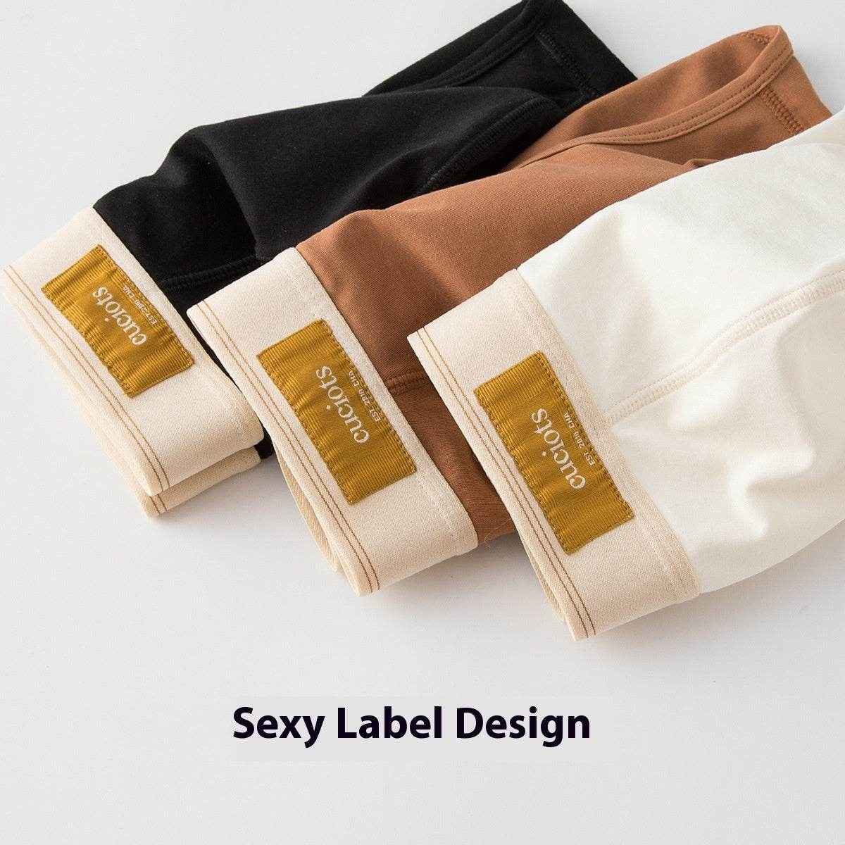 New Men's Cotton Briefs - Stylish Solid Colors, Sexy & Comfortable Fit