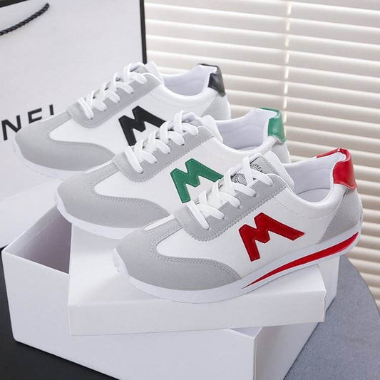 Bottom Argan Women's Leather Running Shoes - Trendy Korean Style, Comfortable Fit - Buy Center