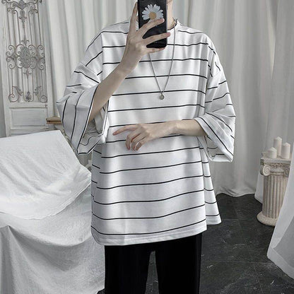 Summer Half Sleeve Batwing T-Shirt for Boys - Trendy Loose Style - Buy Center