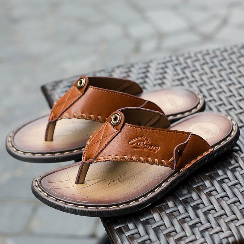 Buycenter Men's Stylish Summer Slippers - Comfortable Large Sizes Available - Buy Center