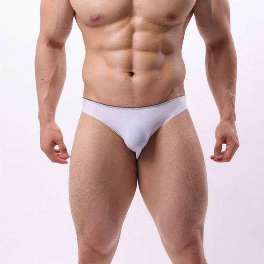 Stylish Men's Ice Silk Briefs - Low Waist Comfort, Sizes M-XXL