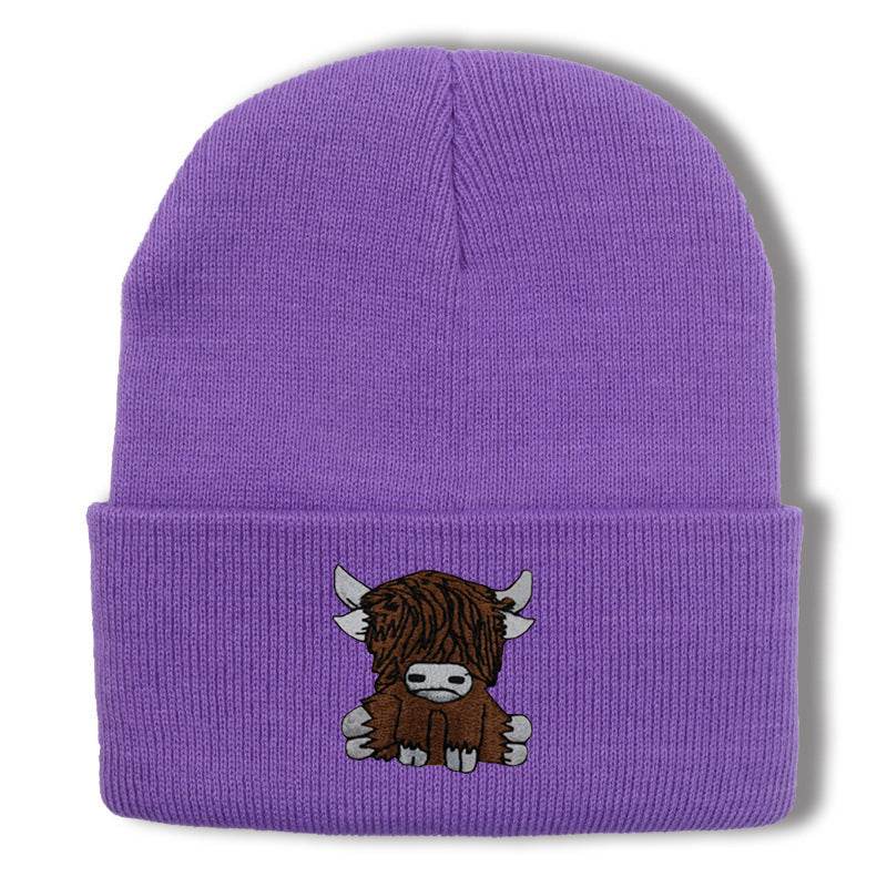 Cartoon Long Hair Yak Knitted Hat - Stylish and Warm Winter Fashion - Buy Center