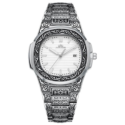 Carved Quartz Parrot Calendar Watch - Glow-in-the-Dark Waterproof Style - Buy Center