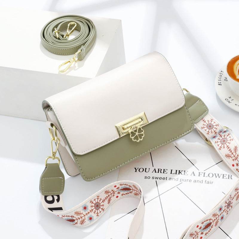 Buycenter Crossbody Square Shoulder Bag - Soft Genuine Leather in 7 Colors - Buy Center
