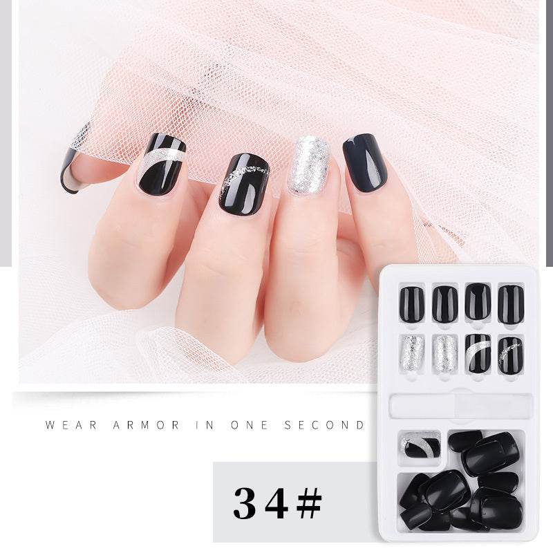 30pcs Detachable False Nail Tips Set - Stylish Full Cover Short Nails - Buy Center