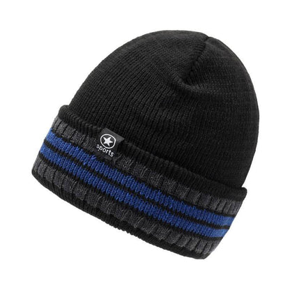 Stylish Winter Knitted Hat - Retro Dome Crown, Windproof Acrylic Cap - Buy Center