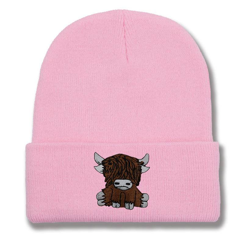 Cartoon Long Hair Yak Knitted Hat - Stylish and Warm Winter Fashion - Buy Center