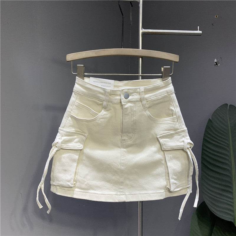 Personalized A-Line Skirt - Three-Dimensional Denim Design in 3 Colors - Buy Center