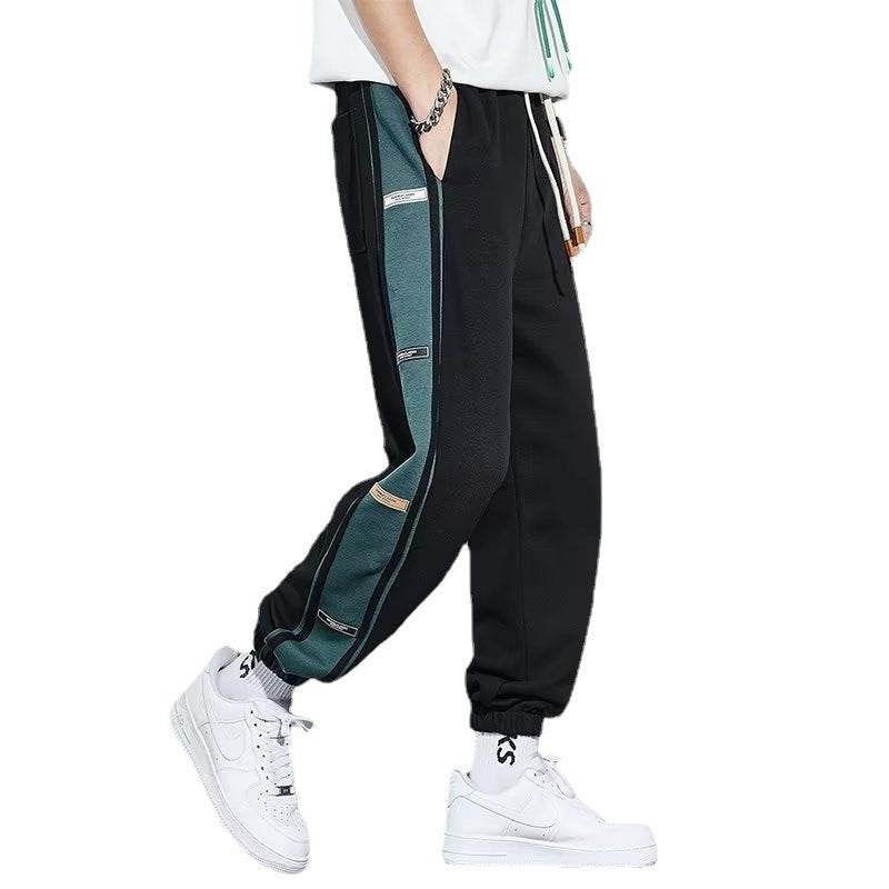 Men's Plus Velvet Sports Footpants - Loose Nine Point Harem Style - Buy Center