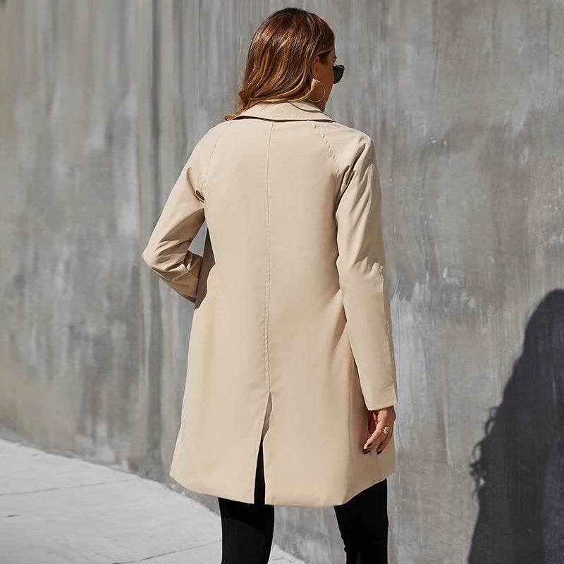 Buycenter Women's Small British Style Trench Coat - Casual and Fashionable - Buy Center
