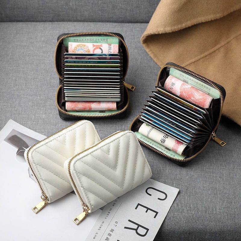 Stylish PU Leather Wallet for Women - 11 Card Slots, Anti-Theft Design - Buy Center