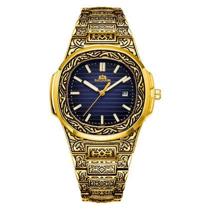 Carved Quartz Parrot Calendar Watch - Glow-in-the-Dark Waterproof Style - Buy Center