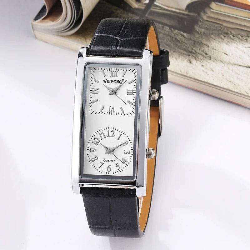 Double Dial Casual Watch - Lightweight, Stylish Time Zone Tracker - Buy Center