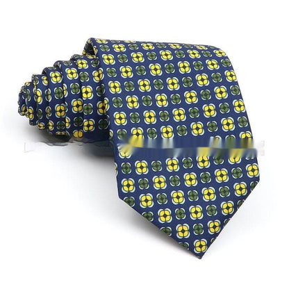Men's Printed Work Tie - Stylish Polyester Bow Tie with Geometric Design - Buy Center